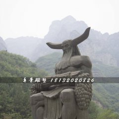 神農雕塑，神話人物銅雕