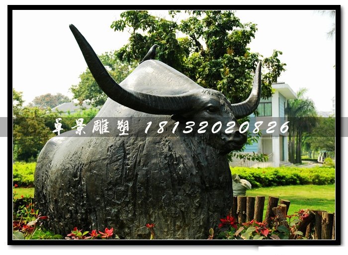 牦牛銅雕,公園動(dòng)物銅雕