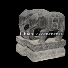 大象石雕，青石動物雕塑