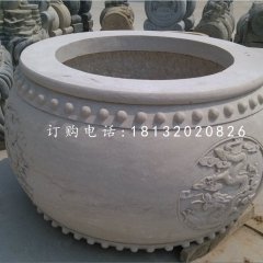 圓形水缸，大理石水缸