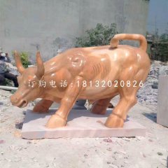 廣場(chǎng)石雕牛，華爾街牛石雕