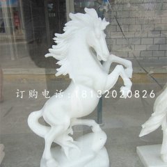 立馬石雕，漢白玉馬石雕