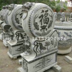 門枕石石雕，青石仿古門墩