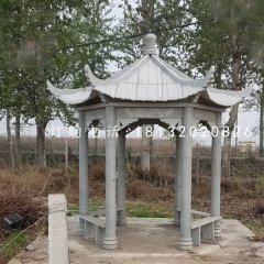 公園石涼亭，青石亭子