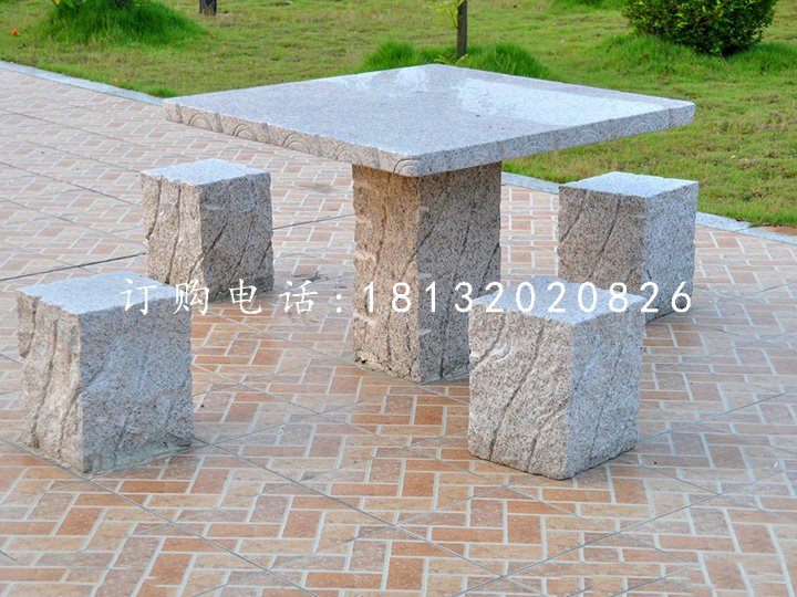 公園石桌椅，大理石桌凳