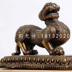 狴犴銅雕，神獸銅雕
