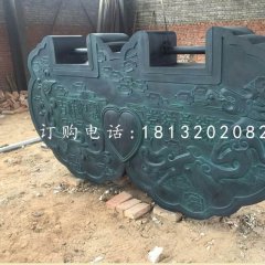 同心鎖銅雕，青銅鎖雕塑