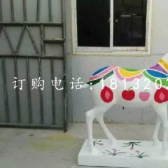 彩繪山羊雕塑，玻璃鋼動物雕塑