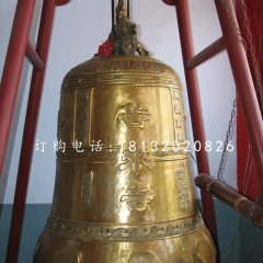 鑄銅鐘，寺廟銅鐘雕塑