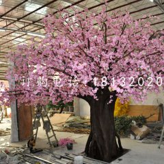 玻璃鋼桃花，仿真大樹(shù)