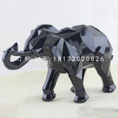 抽象大象，玻璃鋼動(dòng)物擺件