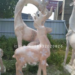 梅花鹿，晚霞紅梅花鹿
