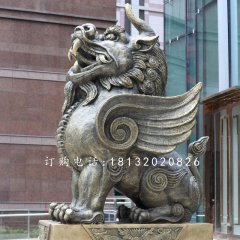獨角獸銅雕，法院銅雕