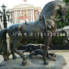坐騎雕塑，青銅馬雕塑
