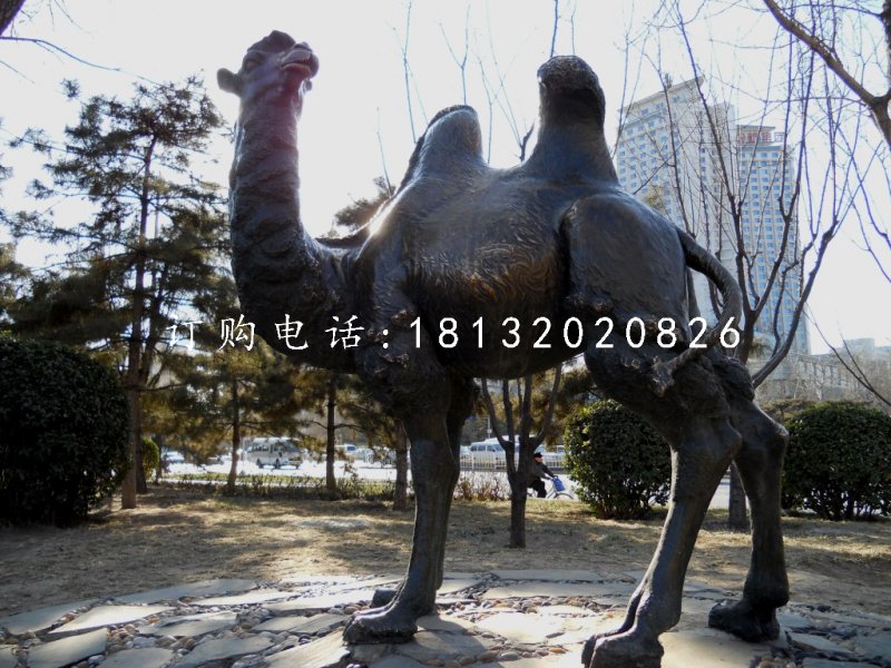 玻璃鋼駱駝雕塑,仿銅動(dòng)物雕塑