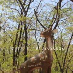 梅花鹿雕塑，公園仿真動物雕塑