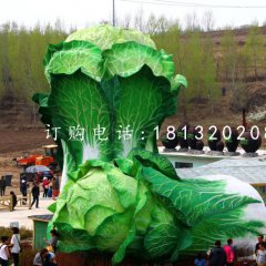 仿真白菜雕塑，玻璃鋼景觀雕塑