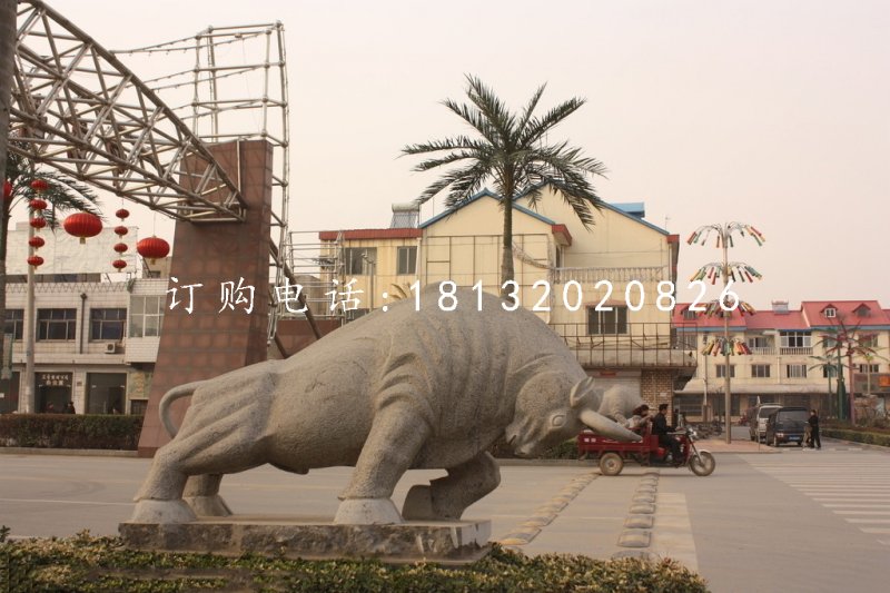 拓荒牛石雕,大理石動(dòng)物