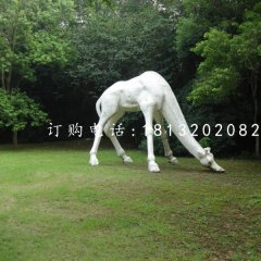 長頸鹿石雕，公園動物石雕