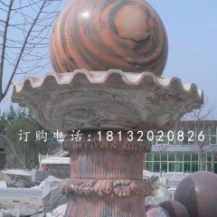 晚霞紅風(fēng)水球石雕，景觀石雕