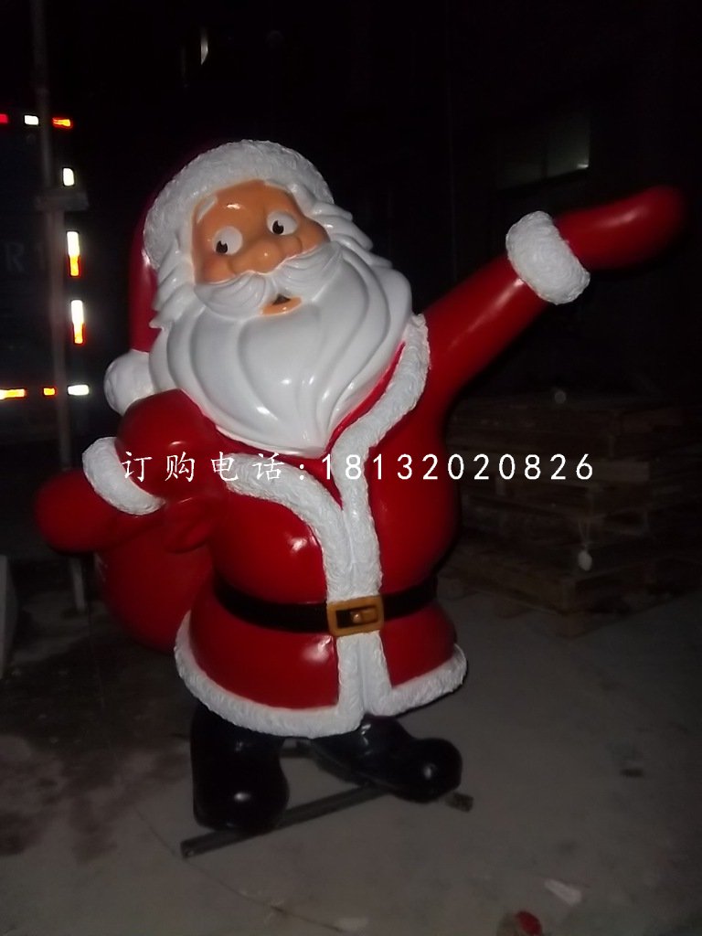 圣誕老人雕塑，玻璃鋼卡通人物