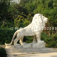 西洋獅石雕，公園動(dòng)物石雕