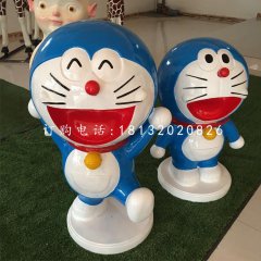 機(jī)器貓雕塑，玻璃鋼卡通