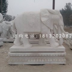 吉祥大象石雕，動物石雕