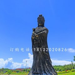 媽祖銅雕，廣場神仙銅雕