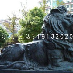 獅子銅雕，鑄銅獅子雕塑