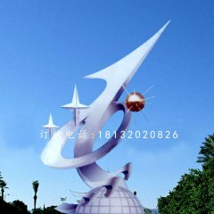 超越雕塑，校園景觀不銹鋼雕塑