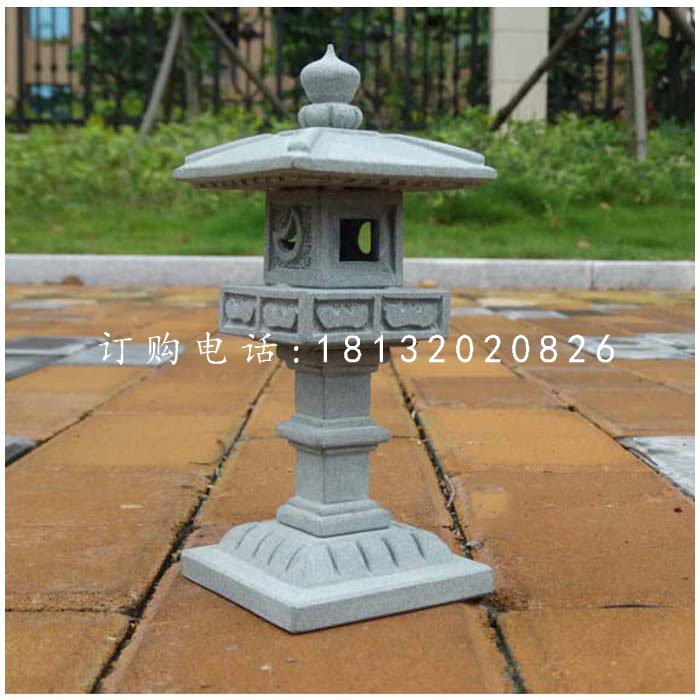 石雕宮燈，公園大理石燈