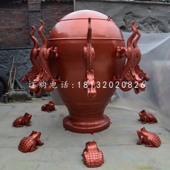 廣場(chǎng)景觀銅雕，地動(dòng)儀銅雕