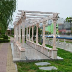 長廊石雕，公園長廊雕塑