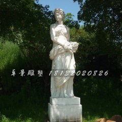 漢白玉美女雕塑，西方美女石雕
