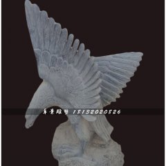 石雕老鷹，公園動(dòng)物石雕
