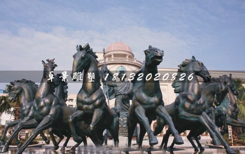 阿波羅戰(zhàn)車銅雕,廣場景觀雕塑