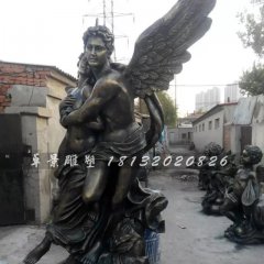西方愛神雕塑，玻璃鋼仿銅人物雕塑