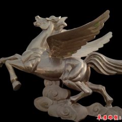 馬踏祥云雕塑，不銹鋼馬雕塑