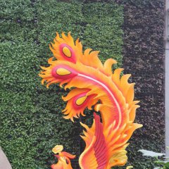 玻璃鋼鳳凰雕塑，彩繪鳳凰雕塑