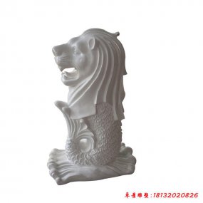動(dòng)物石雕噴水魚尾獅