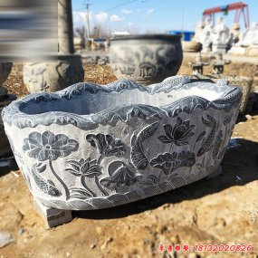 青石雕刻魚(yú)缸